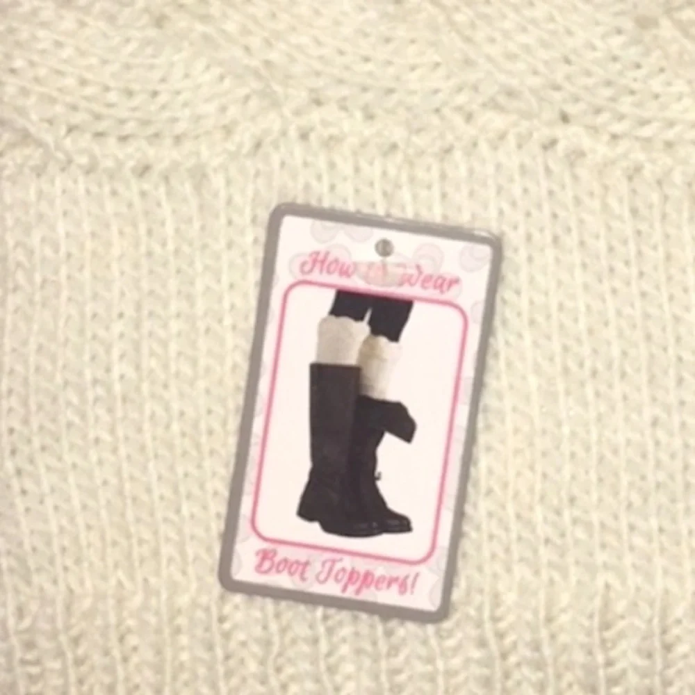 Ladeda Boot Toppers, Cream